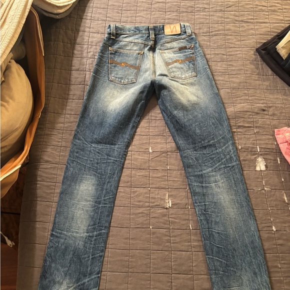 Nudie Jeans Straight Fit in Faded Blue - Picture 10 of 10